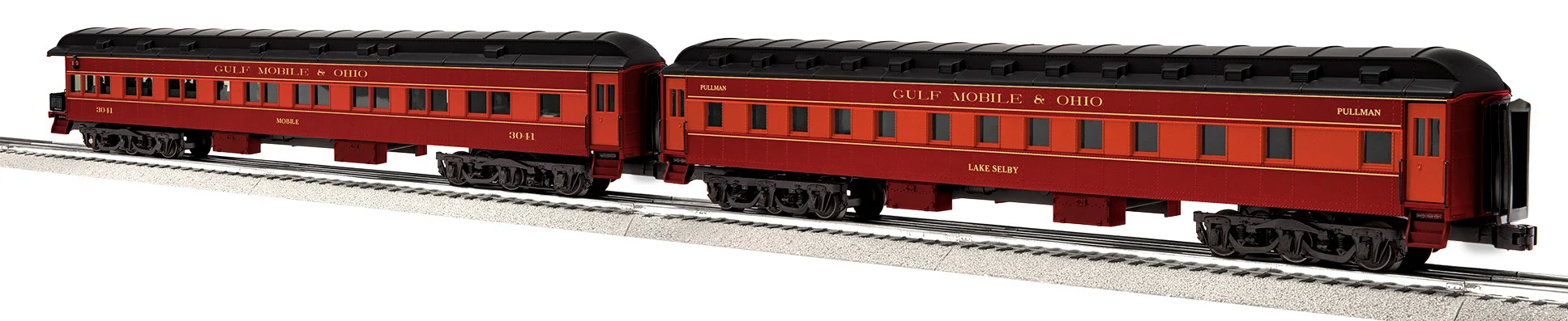 Lionel 2133390 Gulf Mobile & Ohio GM&O PA AA Set Legacy #290/291 with 2127490 Passenger 2 Pack A 2127500 Passenger 2 Pack B Passenger 2127510 Passenger 2 pack C and 2127520 StationSounds Diner car BTO o scale - Image 4