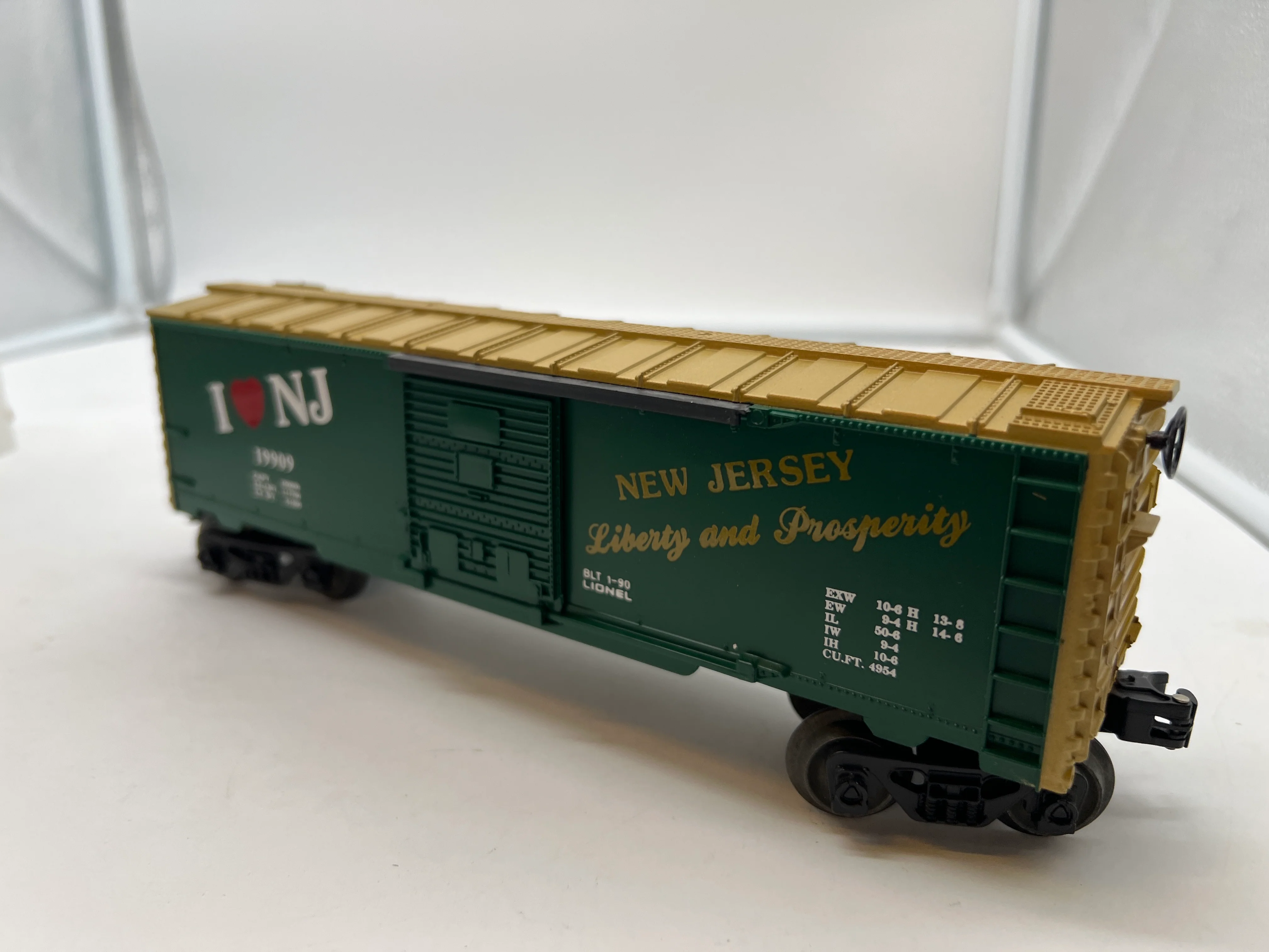Lionel 6-19909 I love New Jersey boxcar O SCALE Like New - Image 6