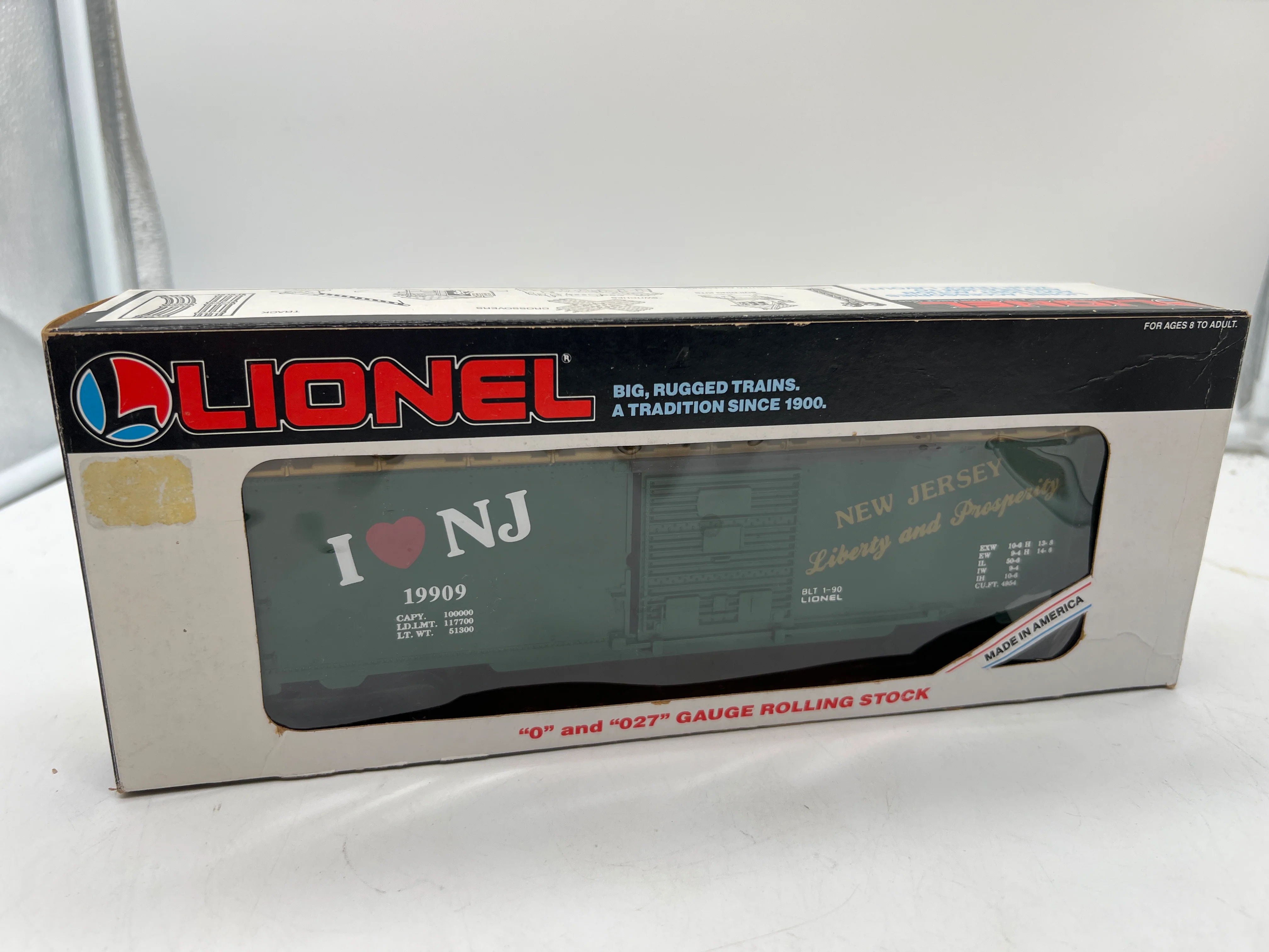Lionel 6-19909 I love New Jersey boxcar O SCALE Like New - Image 8