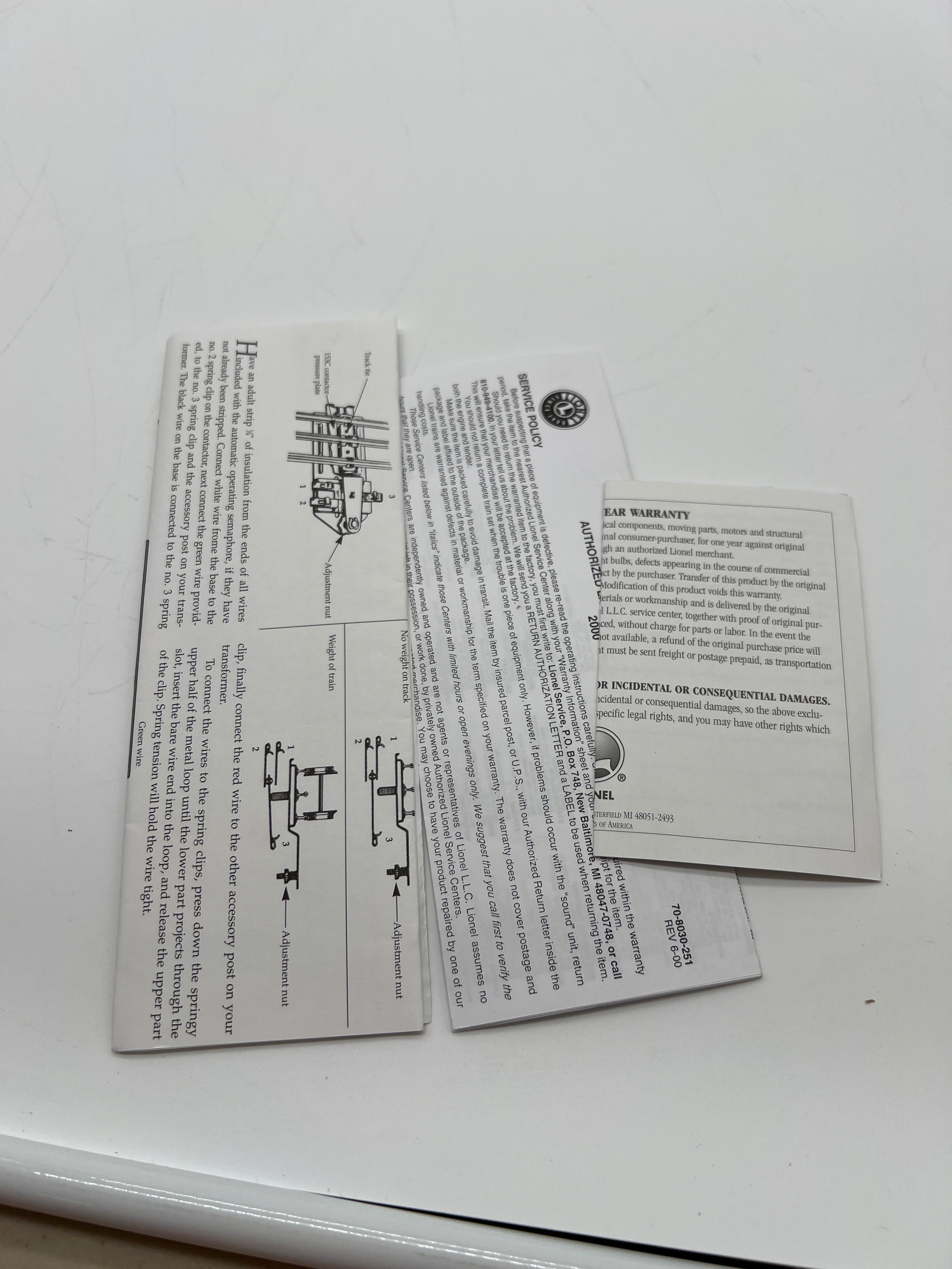 Lionel 6-22944 MAINLINE AUTOMATIC OPERATING SEMAPHORE O SCALE Used Excellent - Image 4