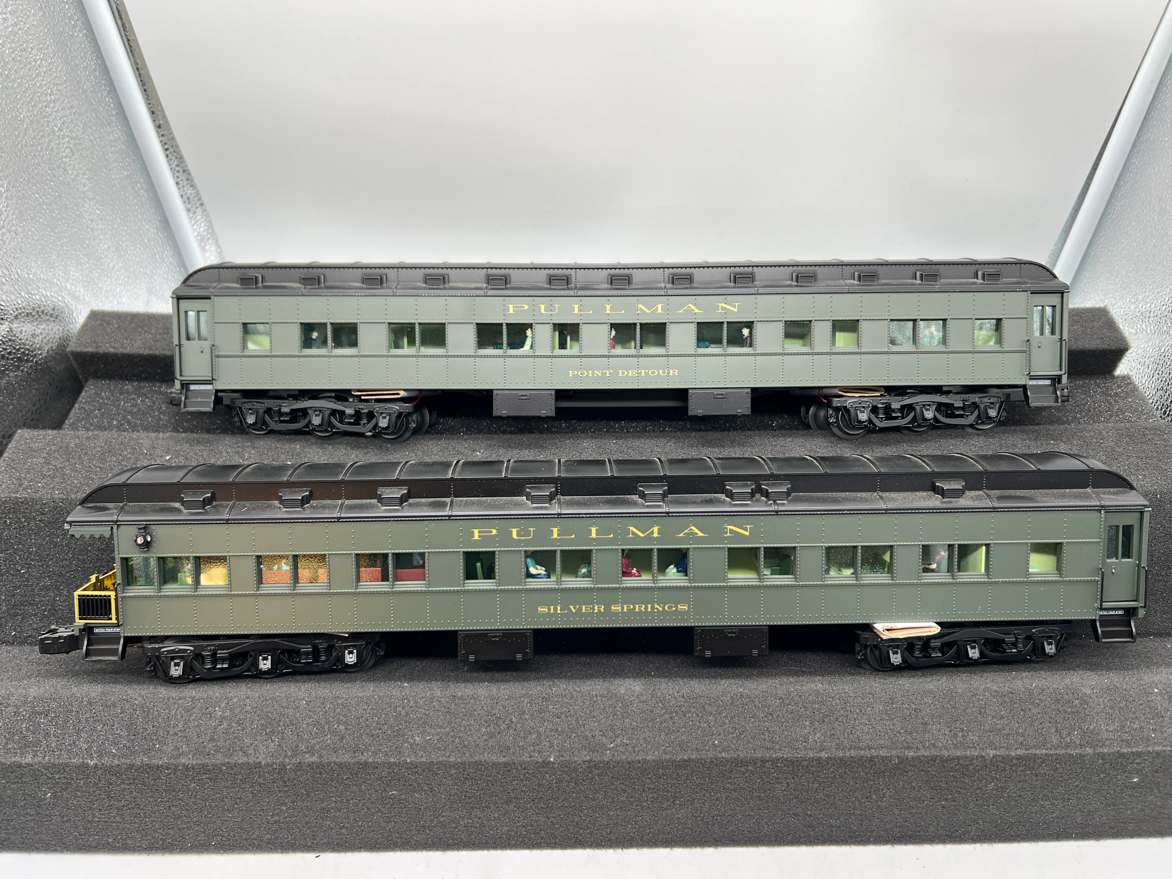 Lionel 6-25503, 6-25504, 6-25505 Santa Fe ATSF Heavyweight Passenger Car Set (Set of 7 18" Cars) California Limited O Scale Like New - Image 10