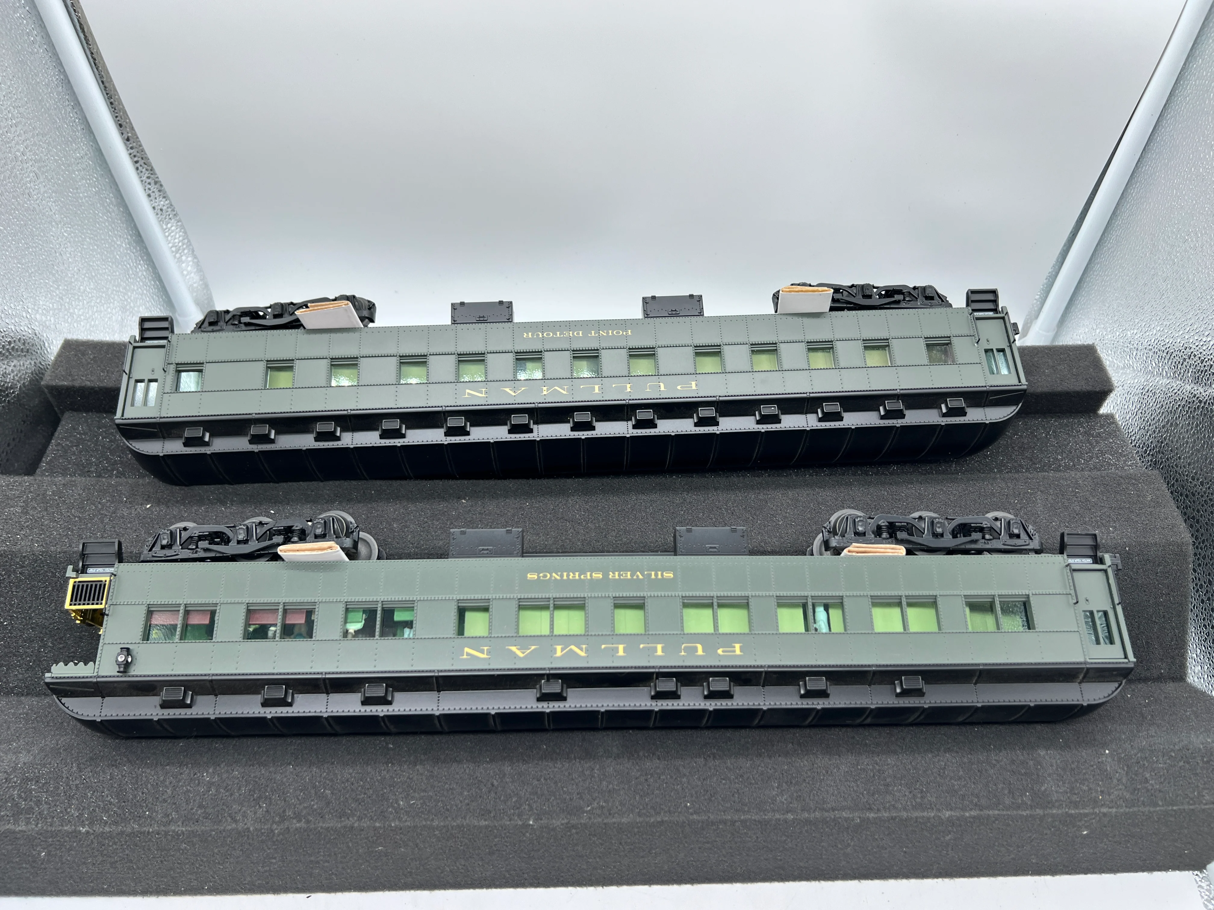 Lionel 6-25503, 6-25504, 6-25505 Santa Fe ATSF Heavyweight Passenger Car Set (Set of 7 18" Cars) California Limited O Scale Like New - Image 15