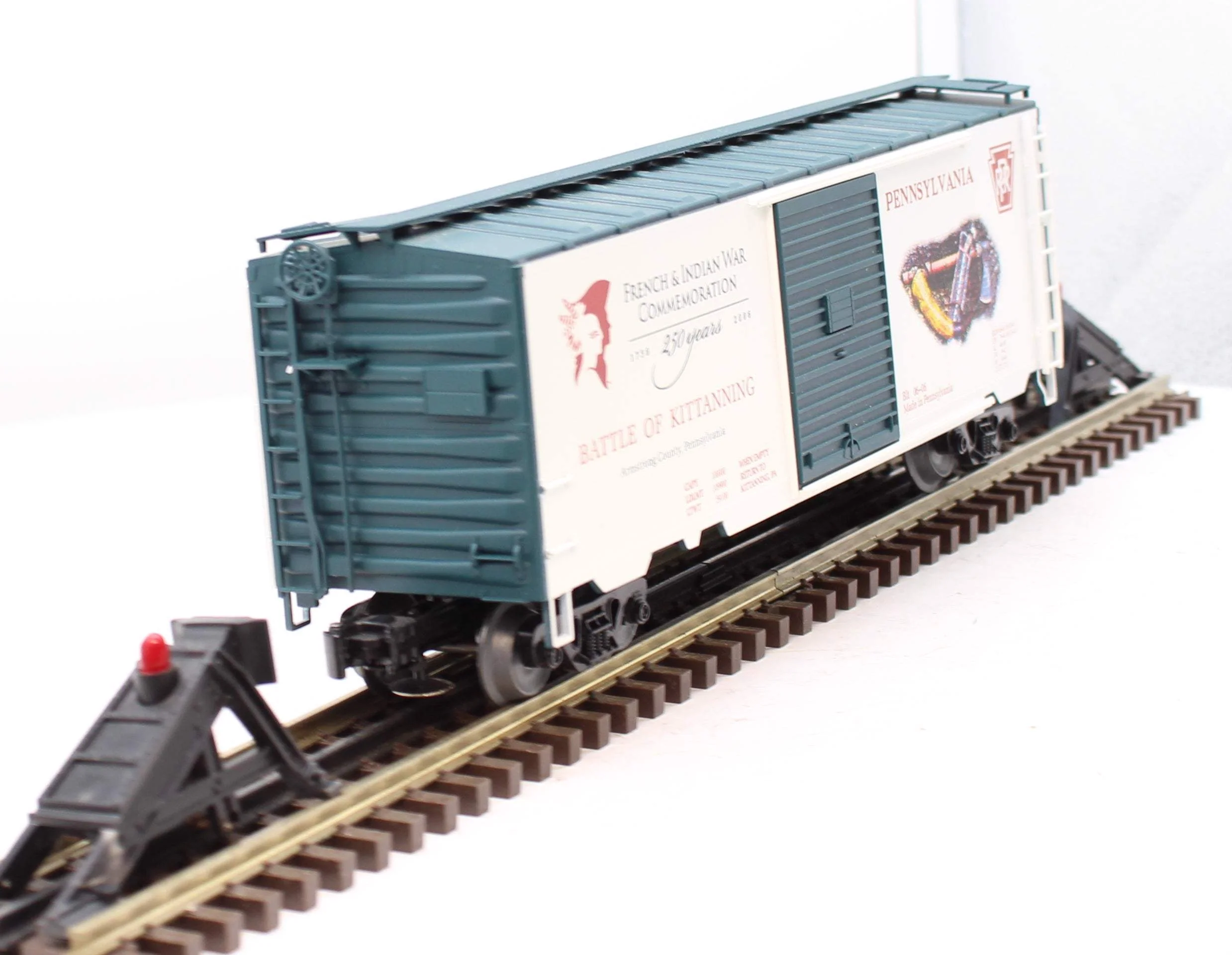 MTH 30-0250 PRR French and Indian War Commemorative War Box Car O Scale Like New limited - Image 7