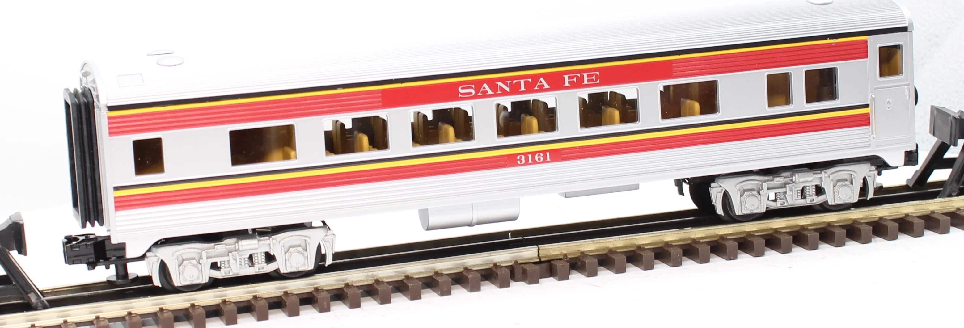 MTH 30-6102 SANTA FE O-27 Streamlined Coach Car RailKing O Scale Like New - Image 8
