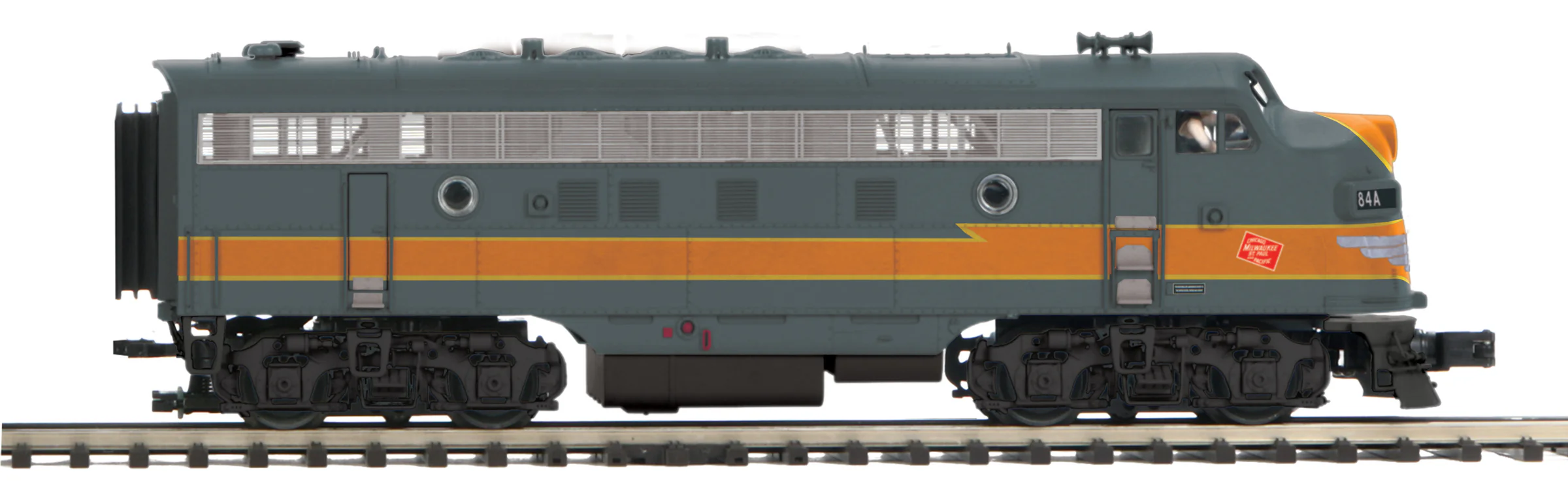 MTH Premier 20-21455-1 Milwaukee Road F-3 A Unit Diesel Engine sold with 20-21455-3 B Non Powered Engine, 20-21456-3 Non Powered B Engine, and  20-21456-4 Non Powered A Engine O Scale new - Image 5