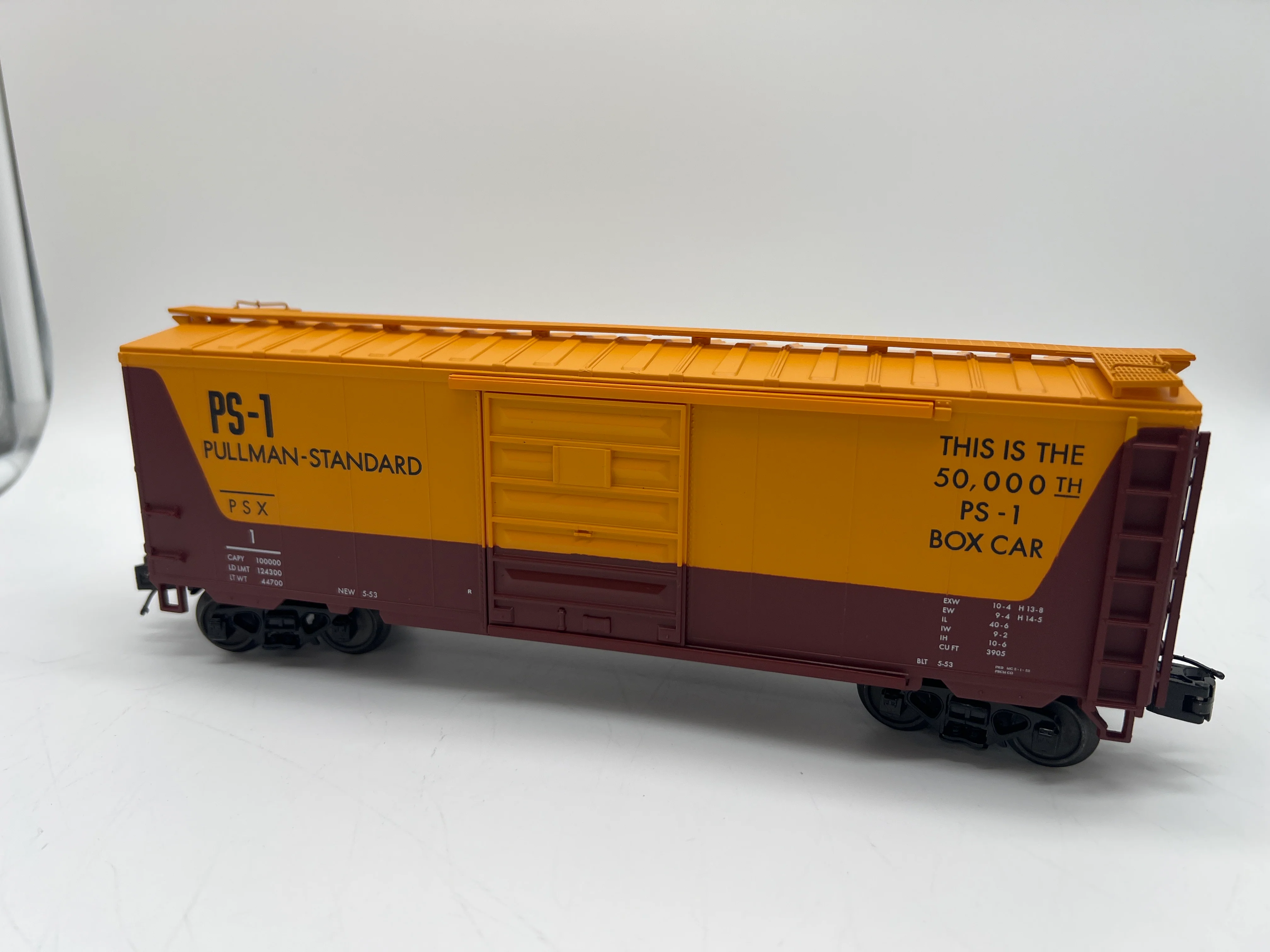 MTH Premier 20-93717 Pullman Standard Box Car - 50,000th car made #PSX 1. O SCALE Like New - Image 3
