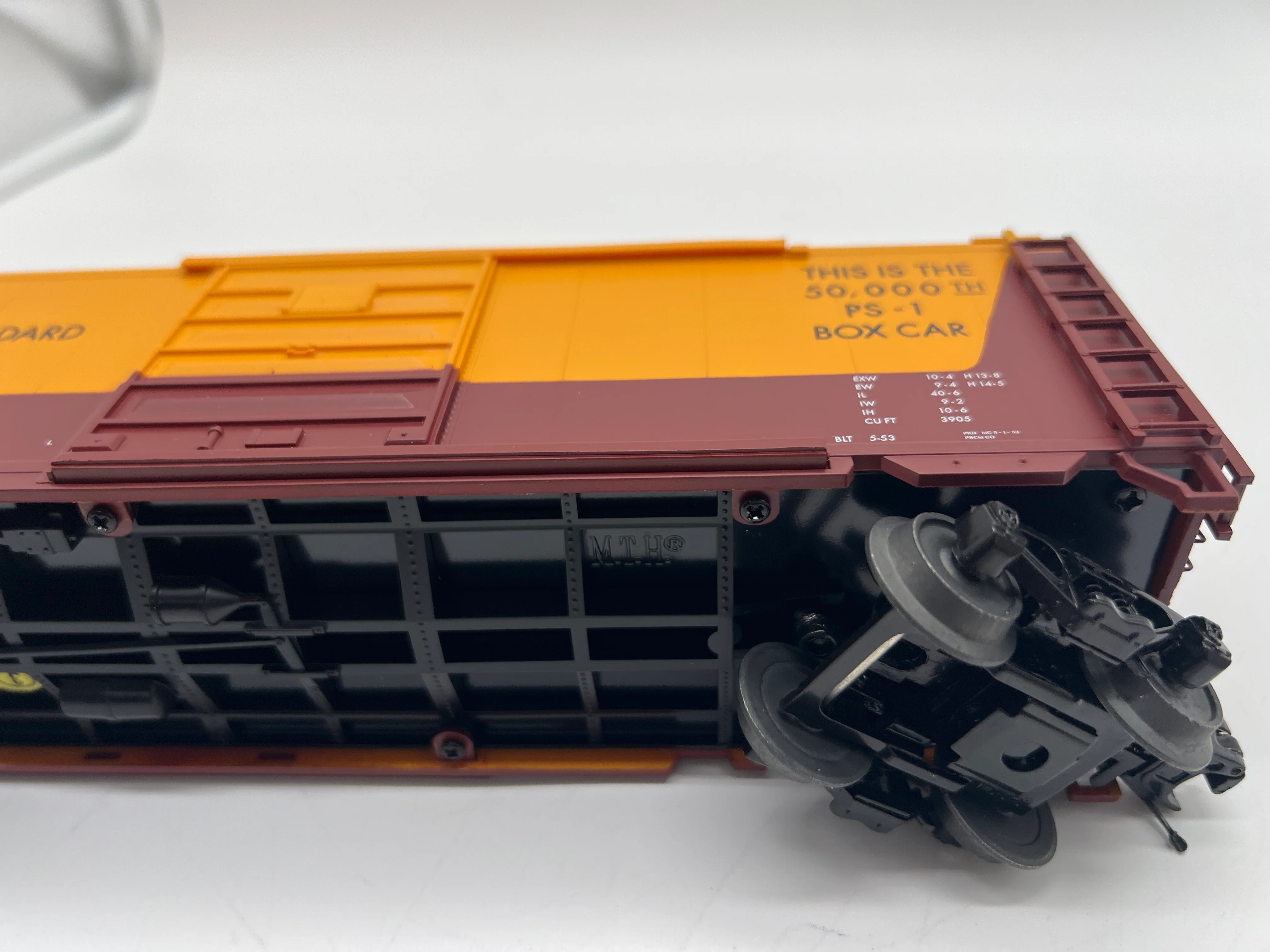 MTH Premier 20-93717 Pullman Standard Box Car - 50,000th car made #PSX 1. O SCALE Like New - Image 7