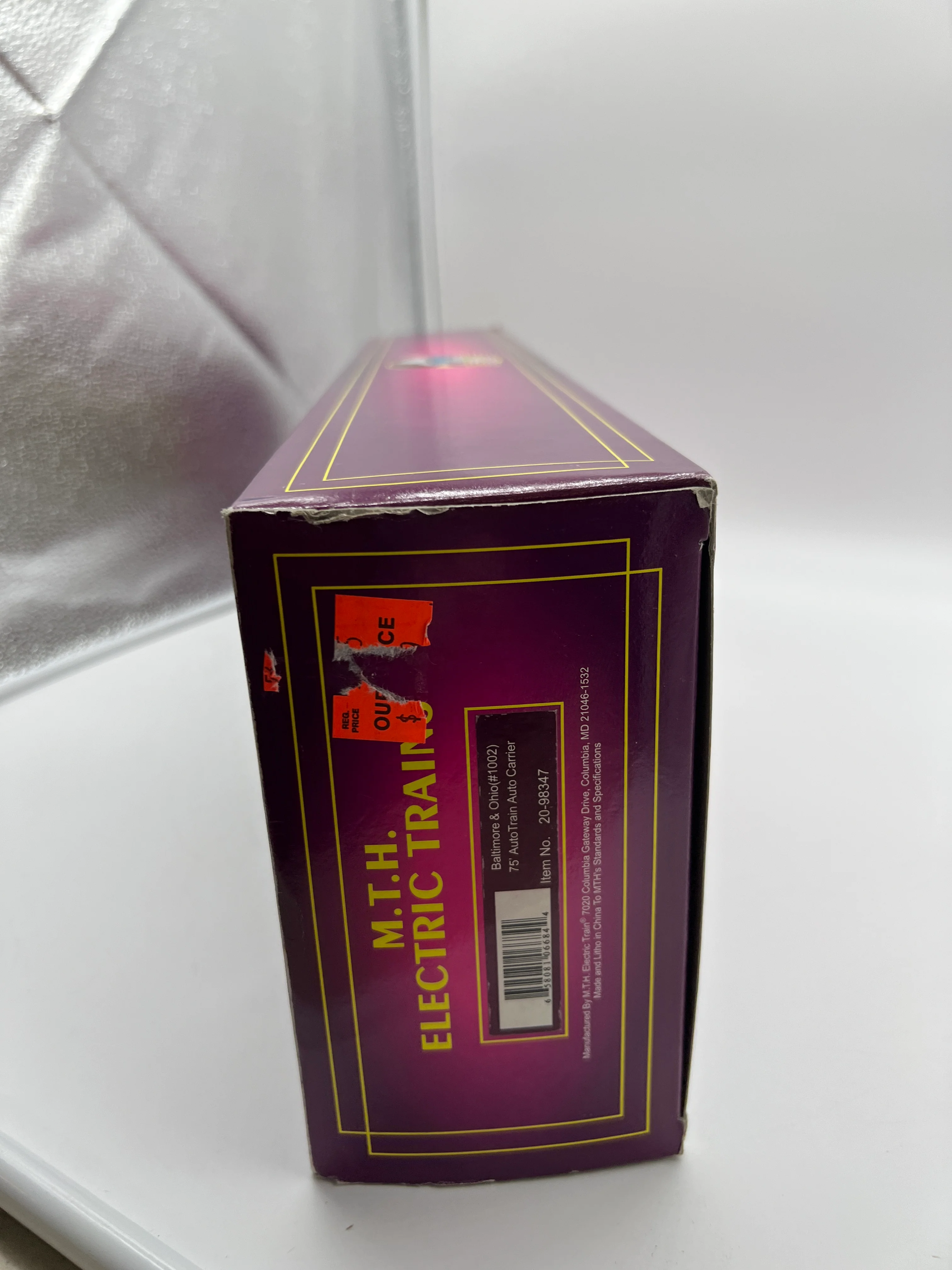 MTH Premier 20-98347 Baltimore & Ohio 75' AutoTrain Auto Carrier #1002. O SCALE Like New Limited Rare - Image 17