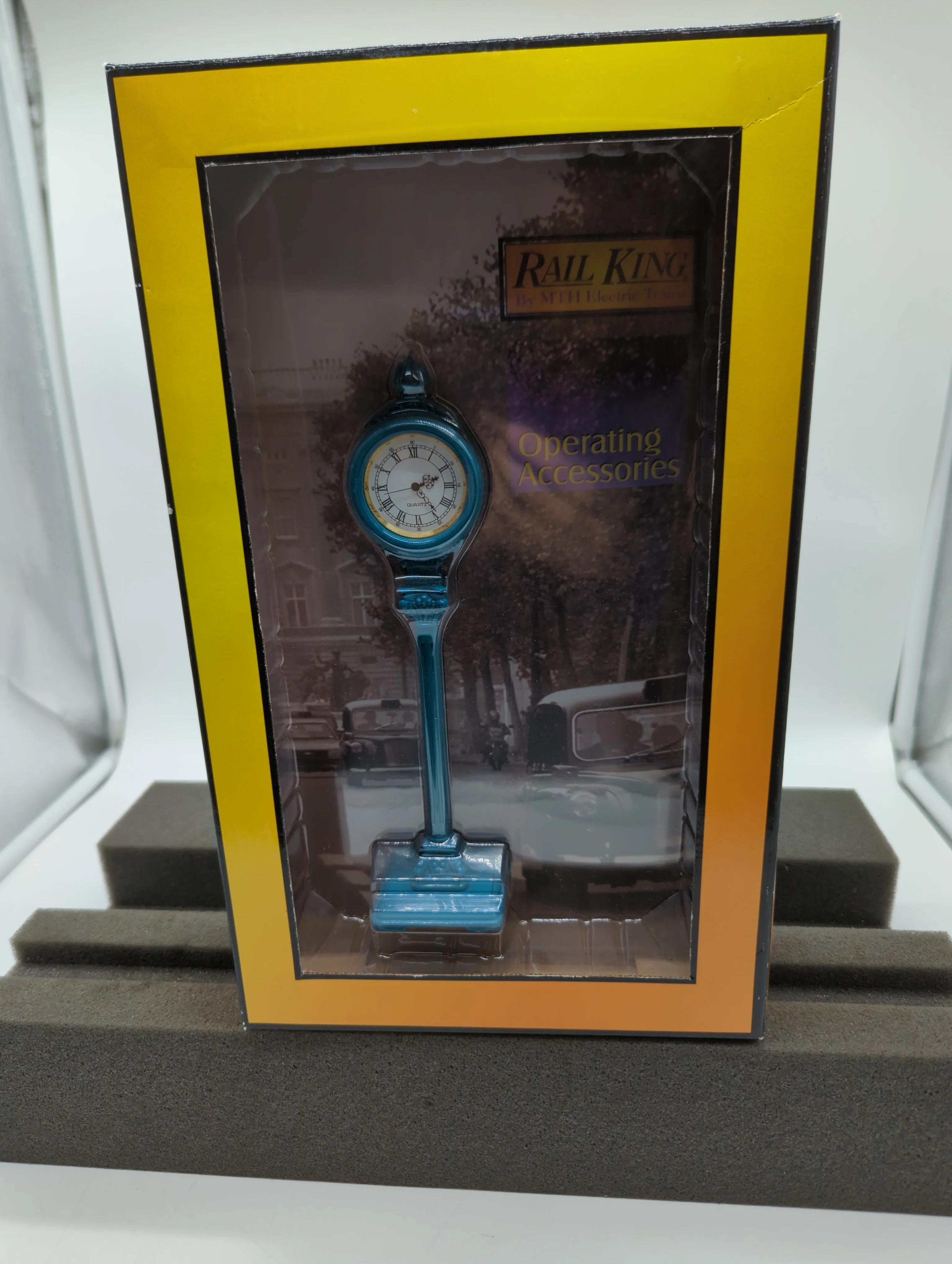MTH Railking 30-1072 Teal Town Center Street Clock #8 3/4" Tall. O SCALE NEW - Image 3