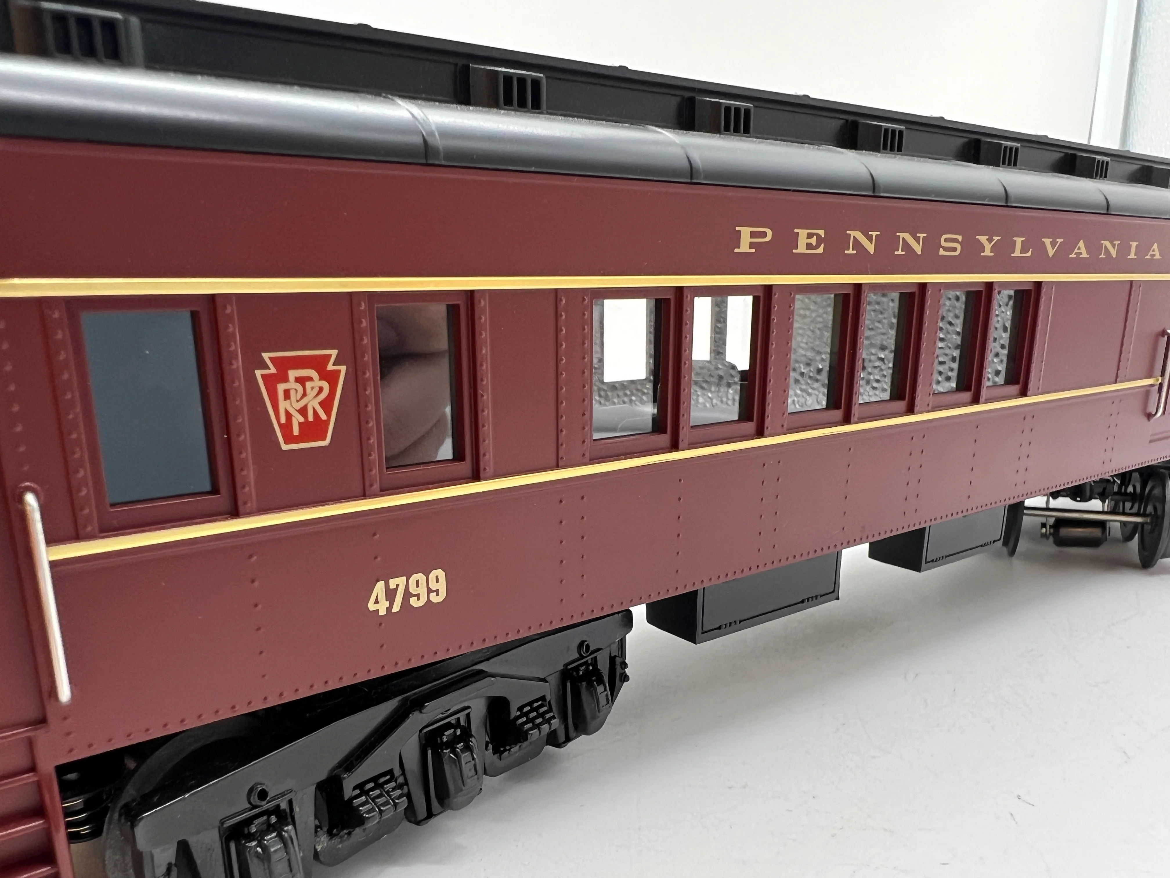 MTH Rugged Rails 33-6246 Pennsylvania O-27 Madison Combine Car #4799. O SCALE Like New - Image 5