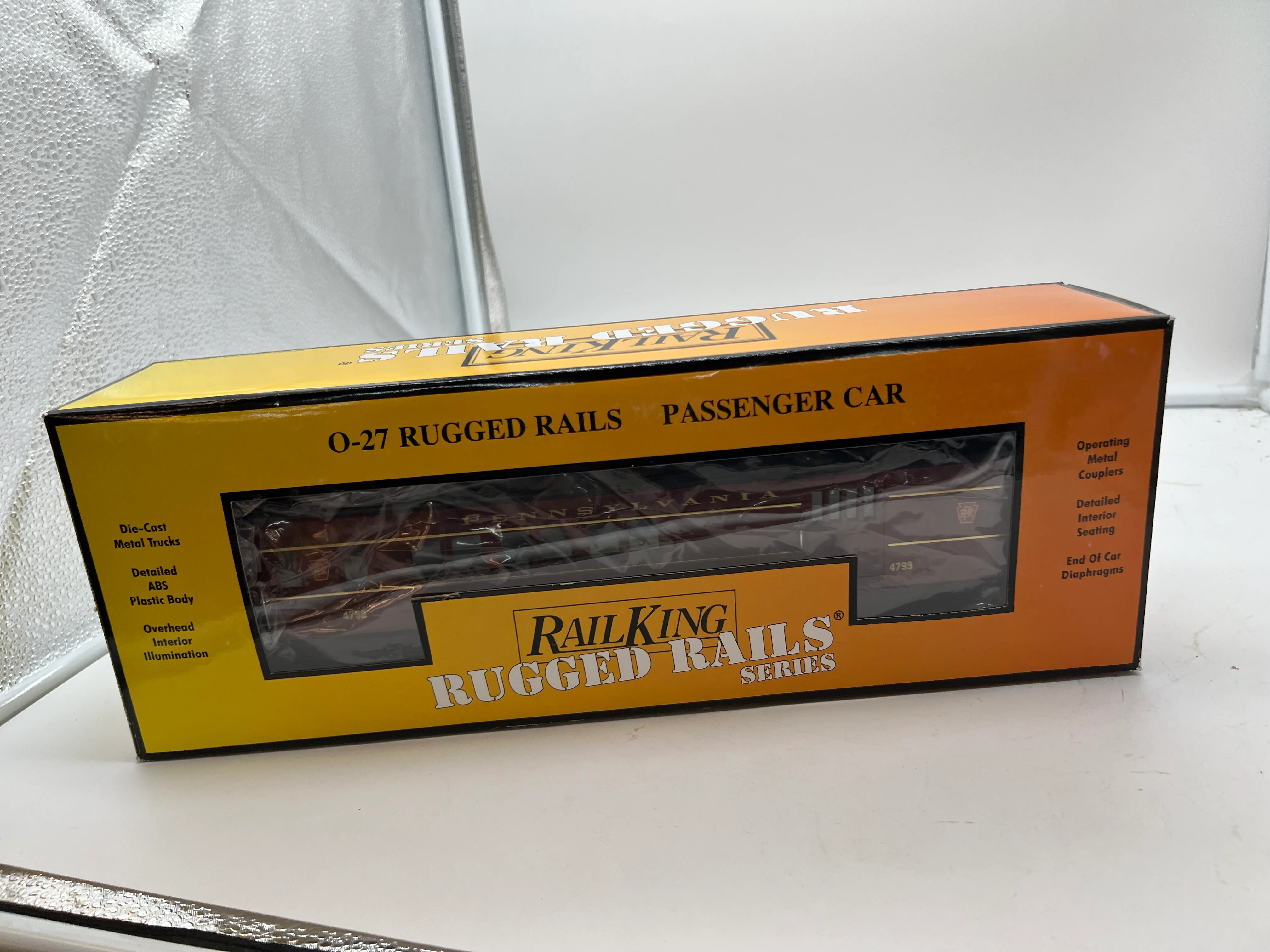 MTH Rugged Rails 33-6246 Pennsylvania O-27 Madison Combine Car #4799. O SCALE Like New - Image 9