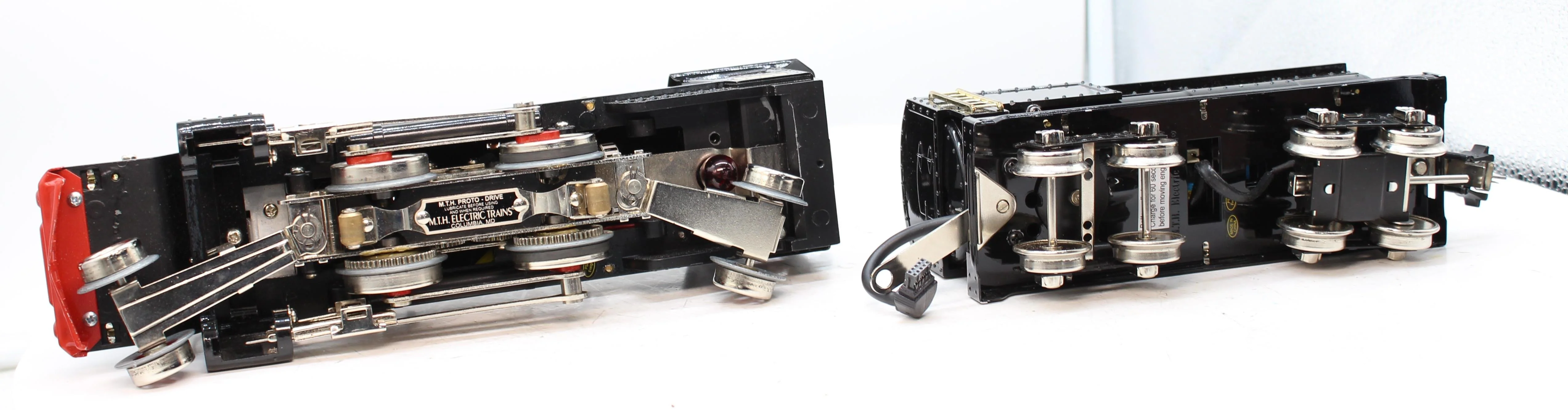 MTH Tinplate 10-3029-1 Black w/Nickel Loco & Tender w/Proto-Sound 2.0 O SCALE Like New No Box - Image 3