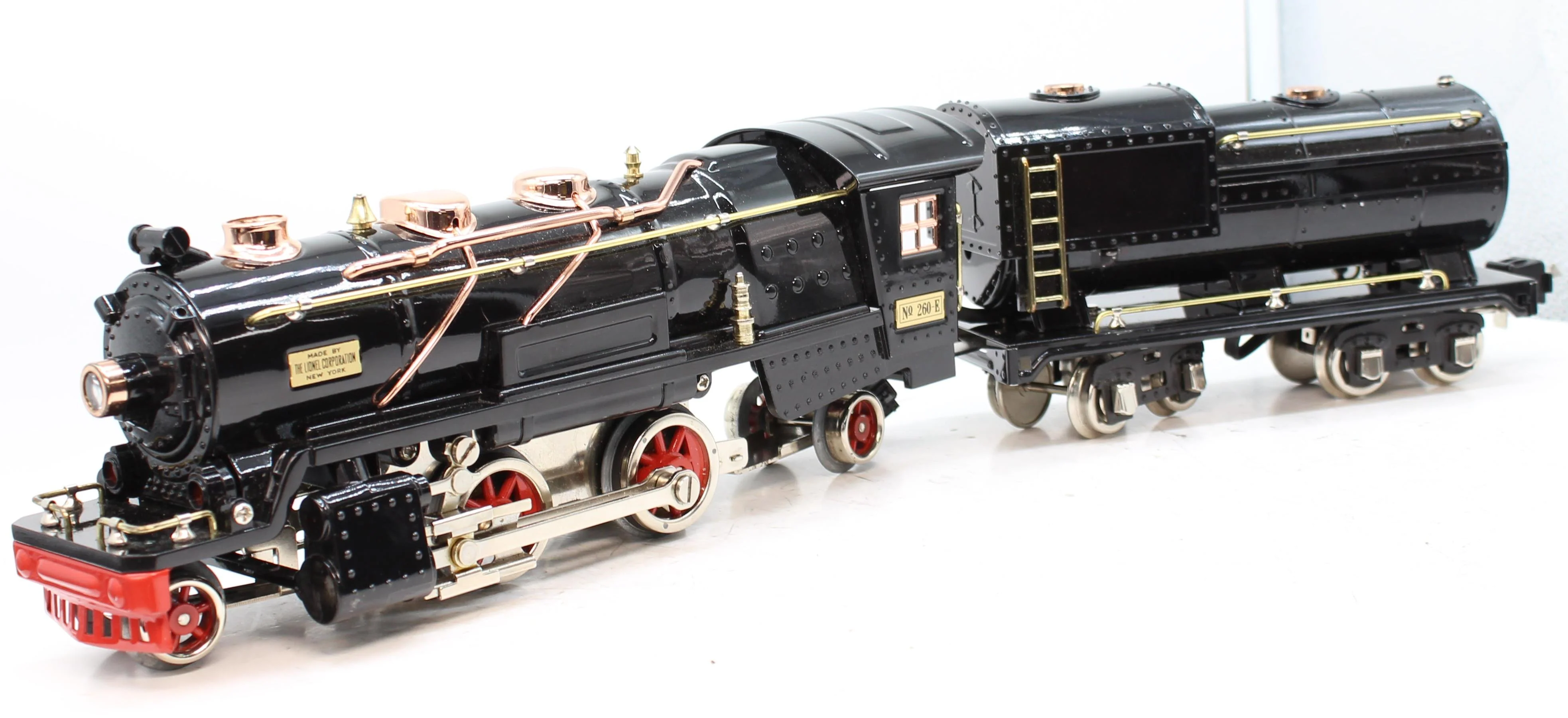 MTH Tinplate 10-3029-1 Black w/Nickel Loco & Tender w/Proto-Sound 2.0 O SCALE Like New No Box - Image 7