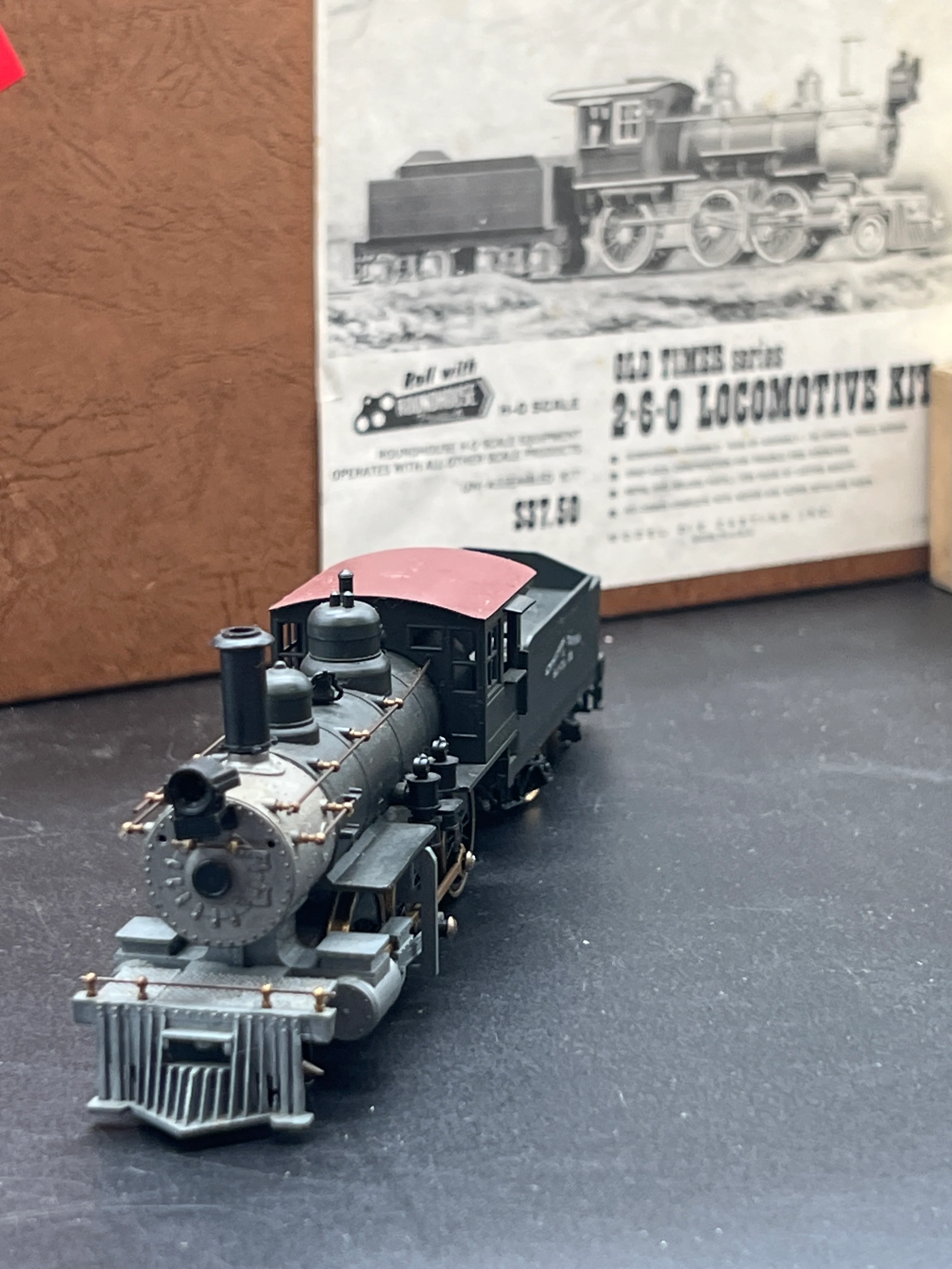 Roundhouse Old Timer Series 494 Santa Fe ATSF 2-6-0 Mogul Steam Engine Assembled HO SCALE VG - Image 3